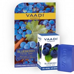 Vaadi Herbals Blueberry Facial Bar with Extract of Mint (25 gms)