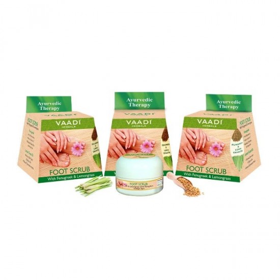 Vaadi Herbals Foot Scrub With Fenugreek & Lemongrass Oil (30gm)