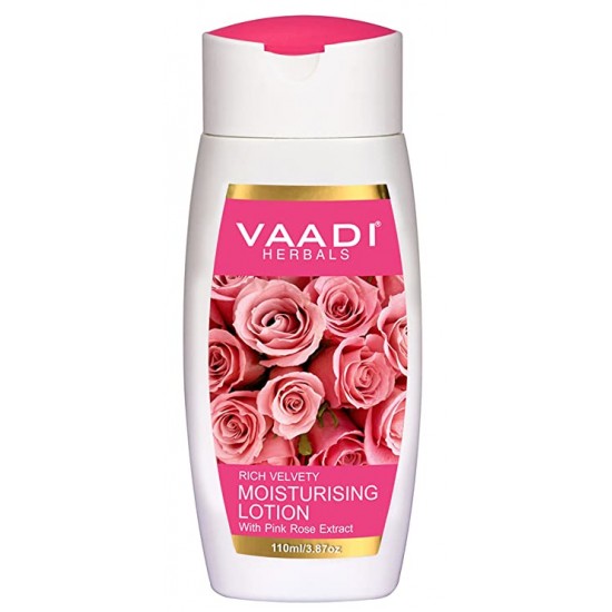 Vaadi Herbals Moisturising Lotion With Pink Rose Extract (110 ml)