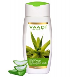 Vaadi Herbals Aloe Vera Deep Pore Cleansing Milk With Lemon Extract (110 ml) Vaadi Herbals Aloe Vera Deep Pore Cleansing Milk With Lemon Extract (110 ml)