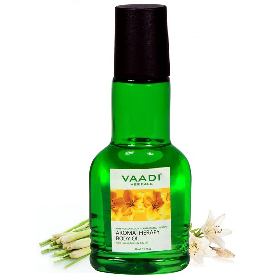 Vaadi Herbals Aromatherapy Body Oil-Lemongrass & Lily Oil (50 ml)