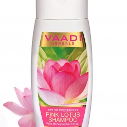 Vaadi Herbals PINK LOTUS SHAMPOO with Honeysuckle Extract-Color Preserving (110ml)