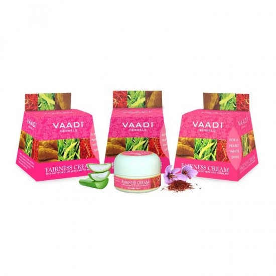 Vaadi Herbal Fairness Cream - Saffron, Aloe Vera & Turmeric Extracts