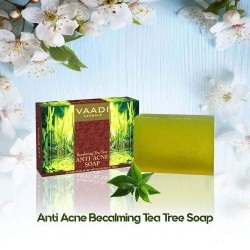 Vaadi Herbals Becalming Tea Tree Soap Anti-Acne therapy (75 gms)