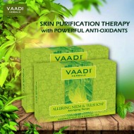 Vaadi Herbals Alluring Neem-Tulsi Soap with Vitamin E & Tea Tree Oil (75 gms)