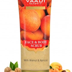 Vaadi Herbals Face & Body Scrub with Walnut & Apricot (110 gms)