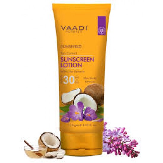 Vaadi Herbals Sunscreen Lotion SPF-30 with Lilac Extract (110 ml)