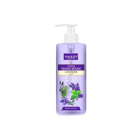 Vaadi Herbals Calming Lavender & Mint Hand Wash - Deep Moisutirizing (250 ml)