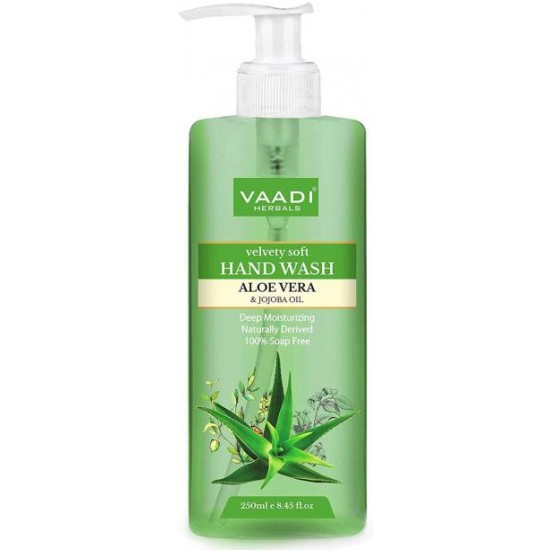 Vaadi Herbals Velvety Soft Aloe Vera & Jojoba Oil Hand Wash (250 ml)