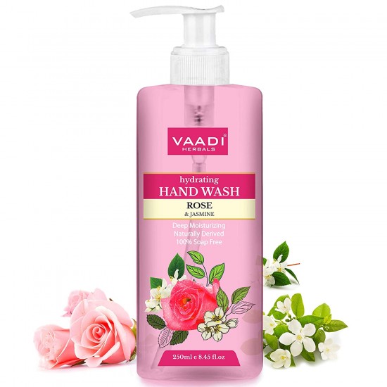 Vaadi Herbals Hydrating Rose & Jasmine Hand Wash (250 ml)