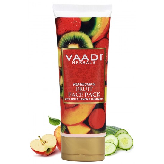 VAADI HERBALS Refreshing Fruit Pack with Apple, Lemon & Cucumber