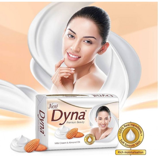 Dyna MILK CREAM & ALMOND OIL SOFT SKIN SOAP  (5 x 100 g)