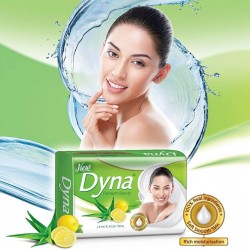 Dyna LIME & ALOE VERA SOFT SKIN SOAP  (4 x 125 g)