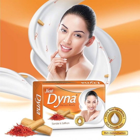 Dyna SANDAL & SAFFRON SOFT SKIN SOAP  (5 x 100 g)